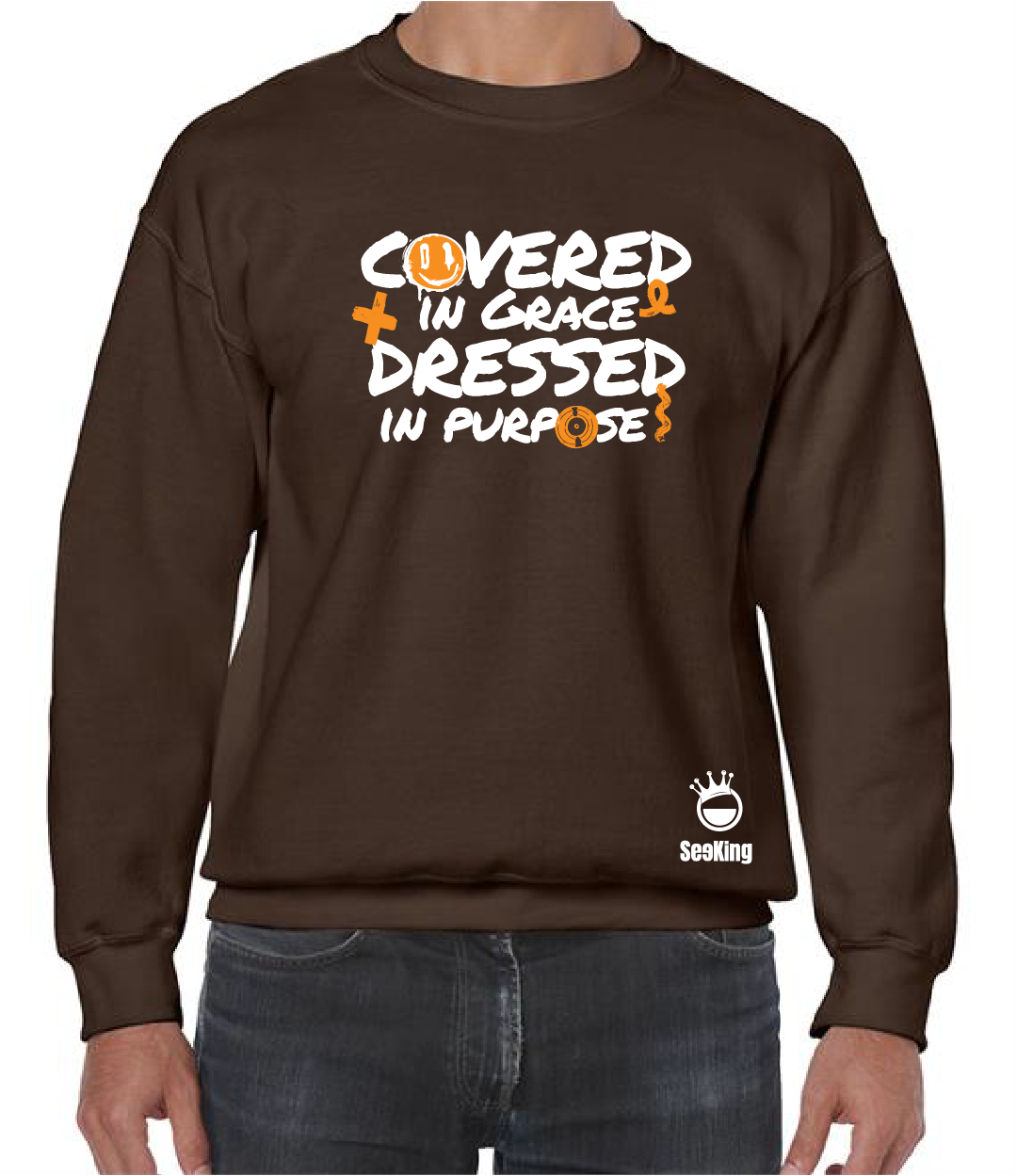 Covered in Grace, Dressed in Purpose - Unisex Sweatshirts