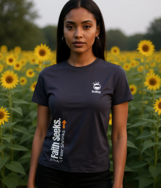 Faith Seeks, Fear Shrinks - Unisex T-Shirts
