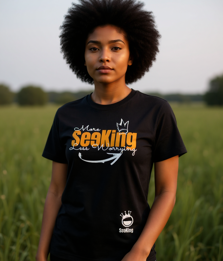 More Seeking, less worry - Unisex T-Shirts